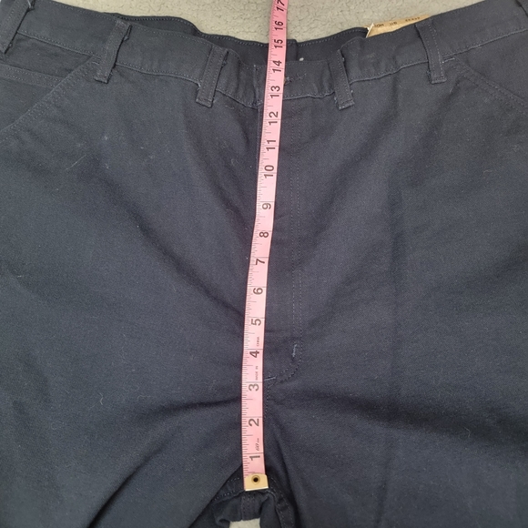 NWT Carhartt Loose Original Fit Washed Duck Work Dungaree Pants Dark Navy 44x32 - Picture 6 of 11